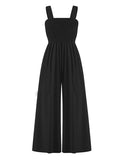 4 Colors High Waisted Wide Leg Jumpsuits for Women