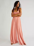 4 Colors High Waisted Wide Leg Jumpsuits for Women