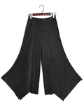 Original Loose Solid Color Irregular Pleated Wide Leg Pants