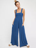 4 Colors High Waisted Wide Leg Jumpsuits for Women