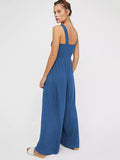 4 Colors High Waisted Wide Leg Jumpsuits for Women