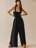4 Colors High Waisted Wide Leg Jumpsuits for Women