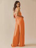 4 Colors High Waisted Wide Leg Jumpsuits for Women
