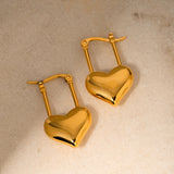 Kolczyki Amora Heart Lock