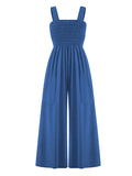 4 Colors High Waisted Wide Leg Jumpsuits for Women