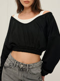 2 in 1 Crop Sweatshirt