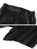 Original Loose Solid Color Irregular Pleated Wide Leg Pants